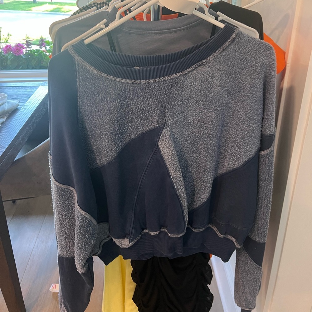 Free people geometric sweater